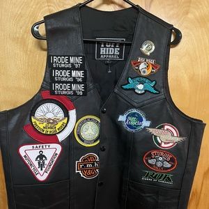 Vintage Harley Davidson Leather Vest